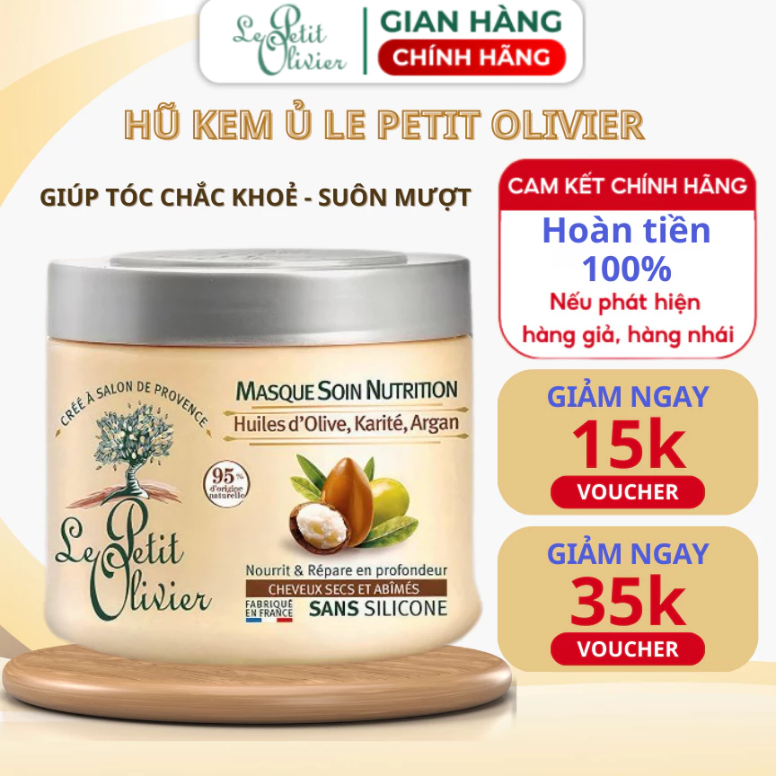 Kem ủ tóc Le Petit Olivier bơ hạt mỡ chơm như nước hoa