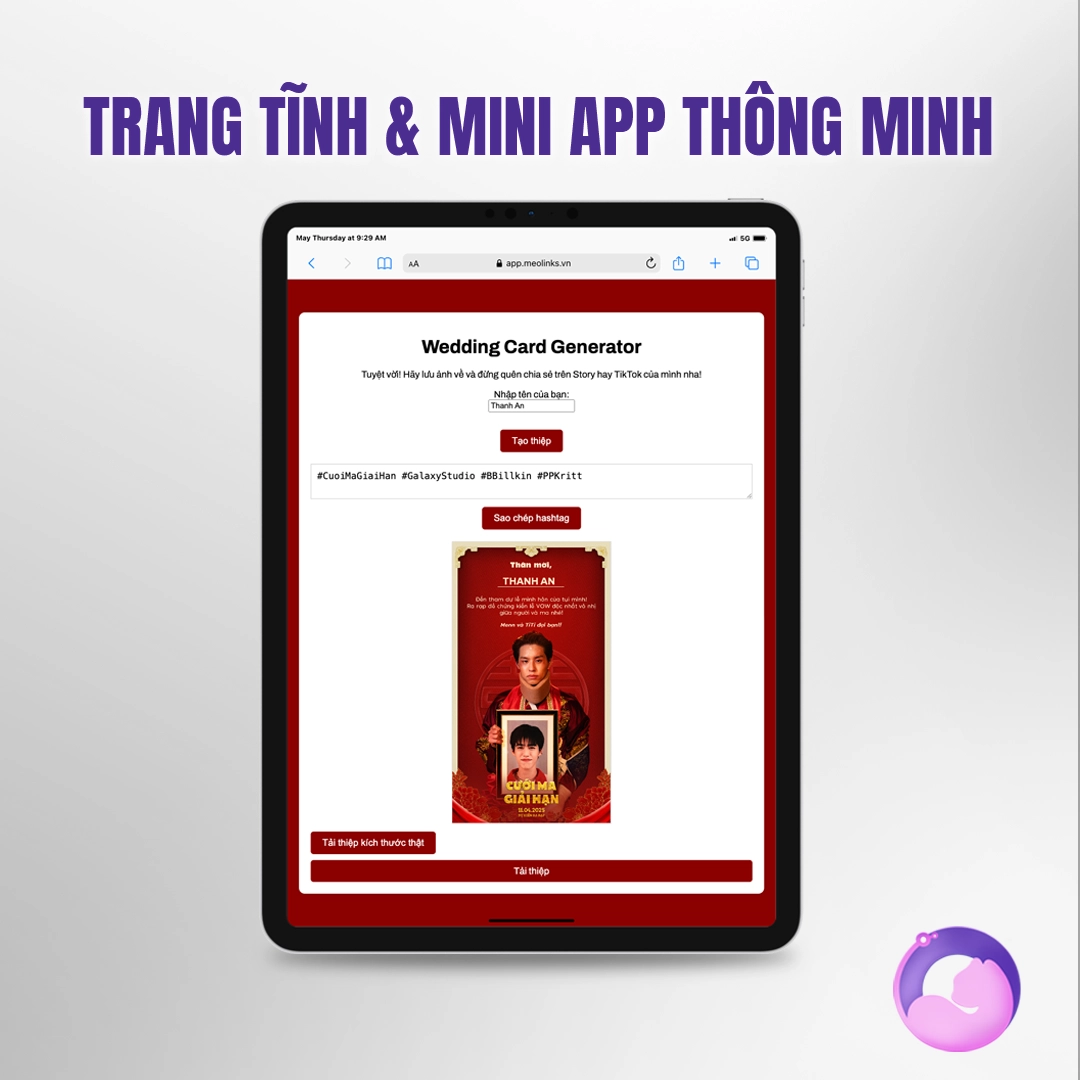 Screenshot of the app static sites hosting system